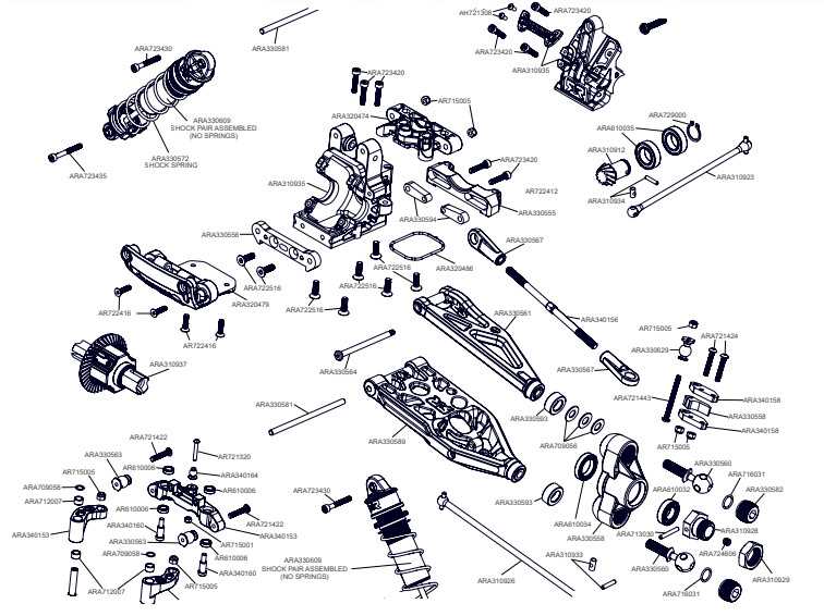 arrma kraton 6s parts diagram