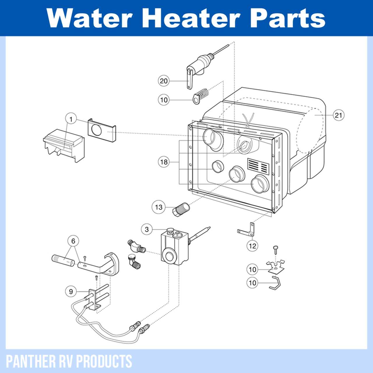 atwood rv water heater parts diagram