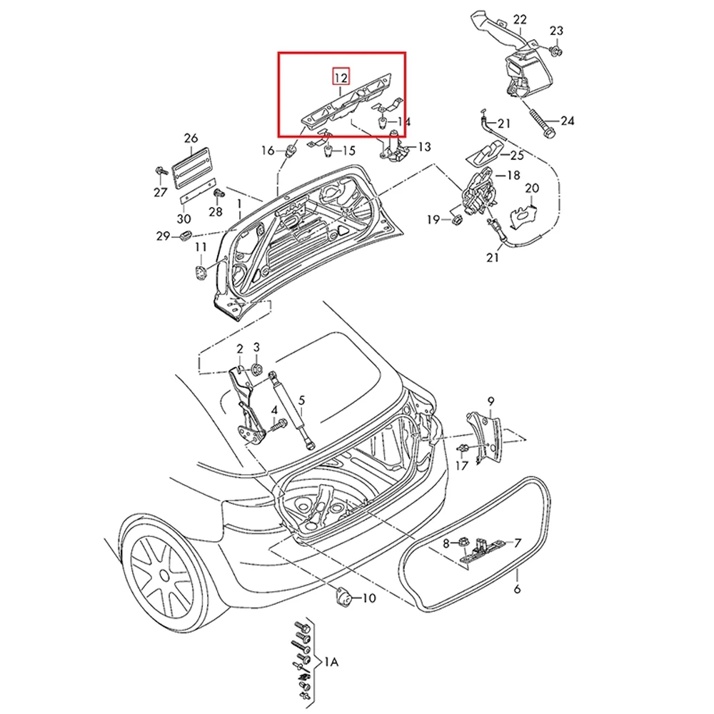 audi a4 parts diagram