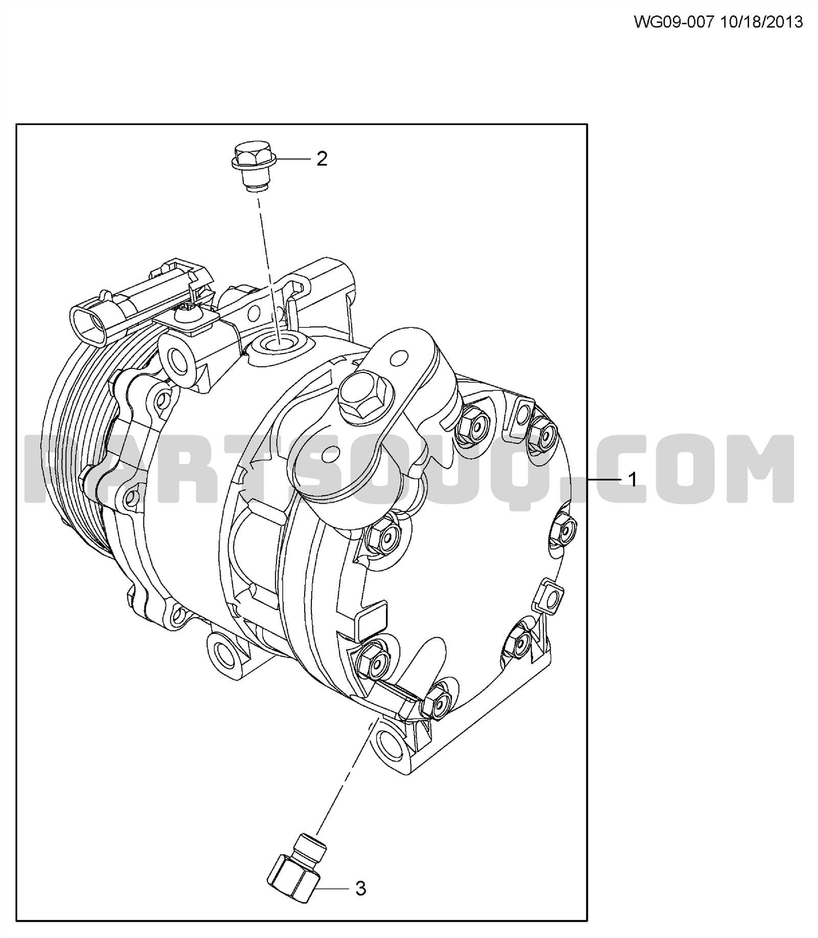 auto ac parts diagram