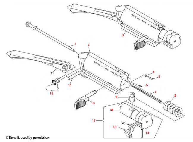 benelli supernova parts diagram