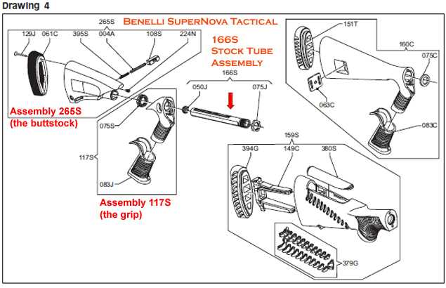 benelli supernova parts diagram