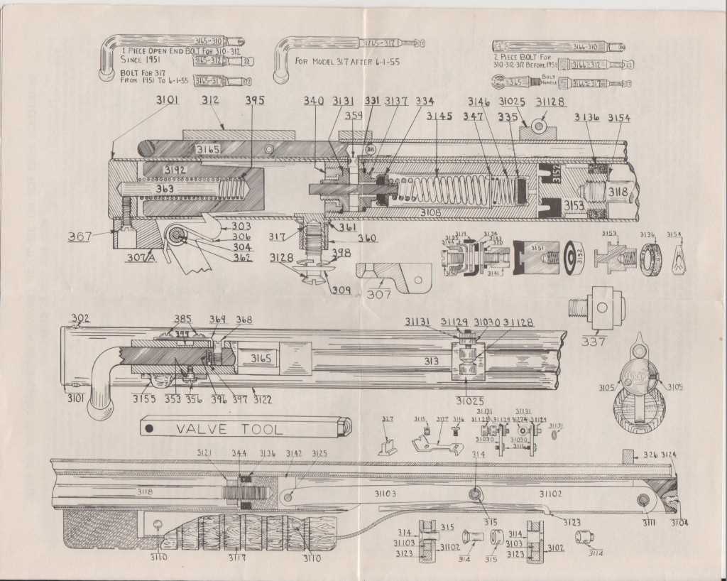 benjamin 312 parts diagram