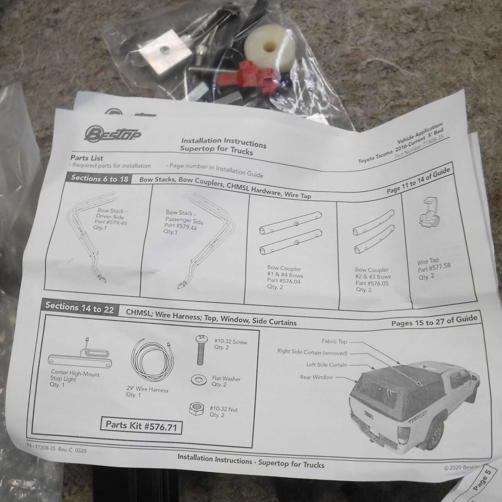 bestop parts diagram