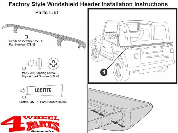 bestop parts diagram