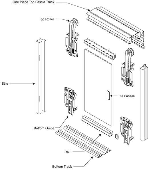 bifold door parts diagram