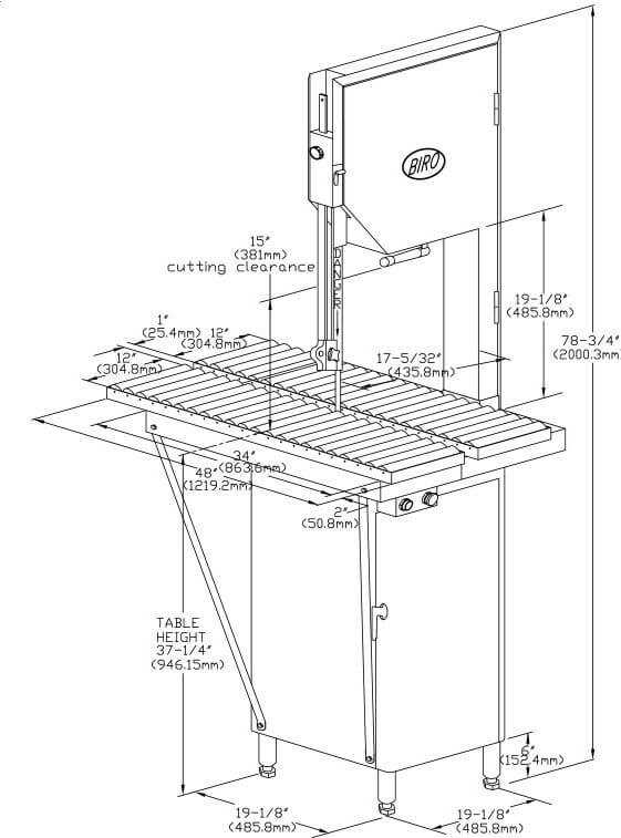 biro 3334 parts diagram