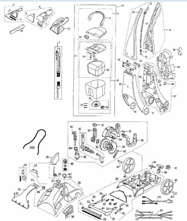 bissell 1240 parts diagram