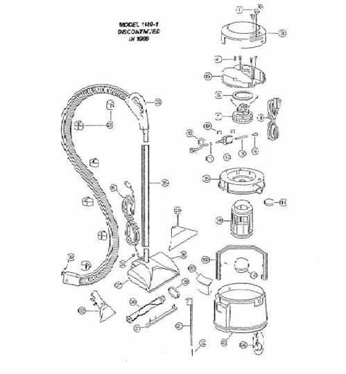 bissell 1240 parts diagram