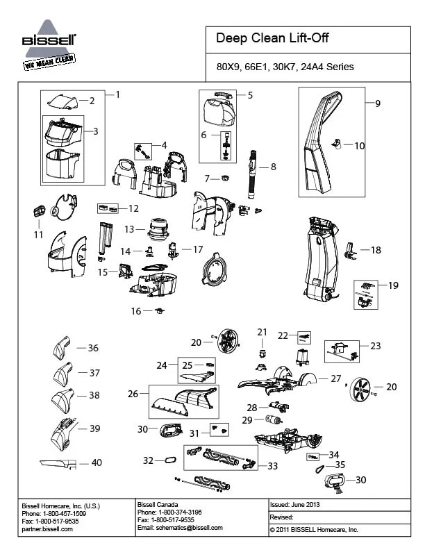 bissell 9200 parts diagram