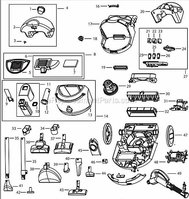 bissell 9200 parts diagram