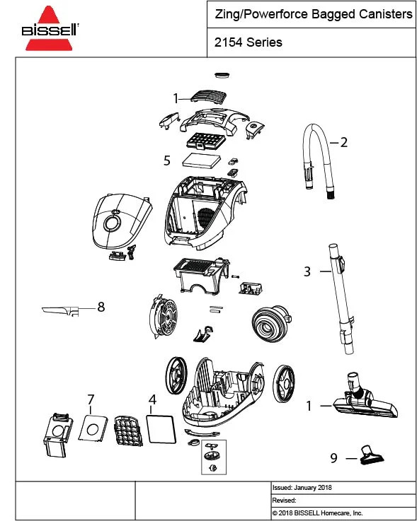 bissell parts diagram