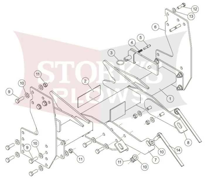 blizzard snow plow parts diagram