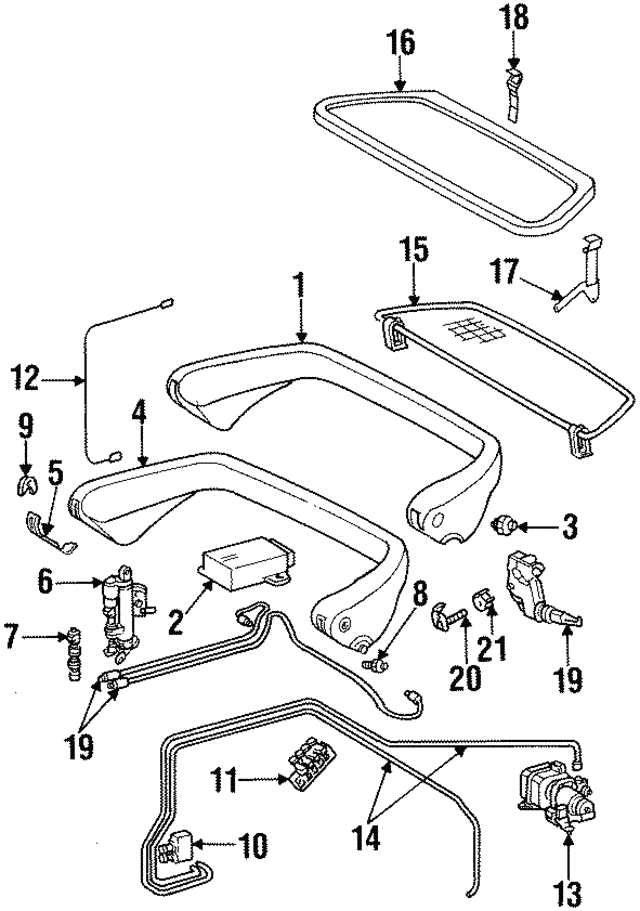 bmw e46 convertible parts diagram