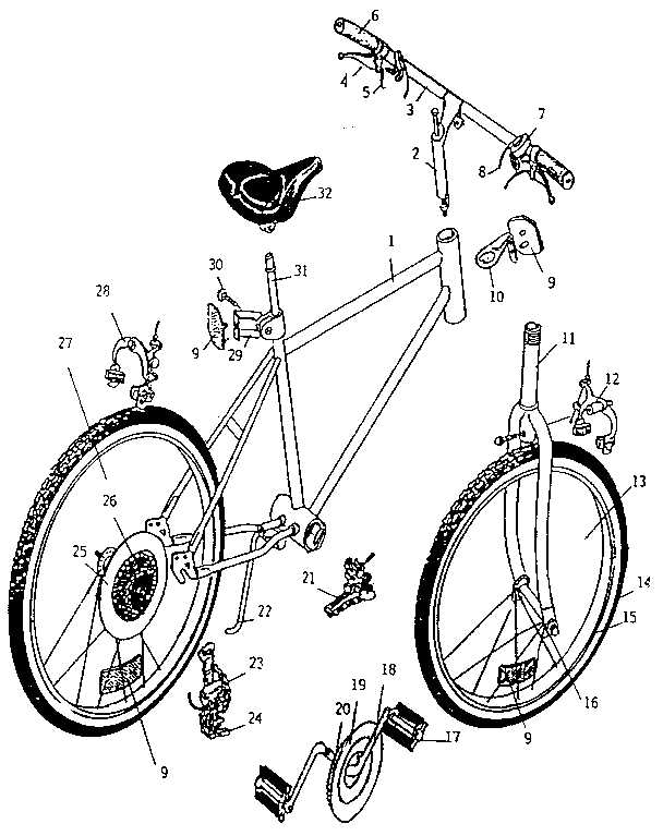 bmx parts diagram