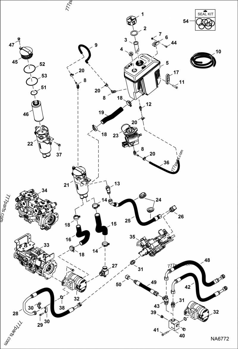 bobcat t595 parts diagram