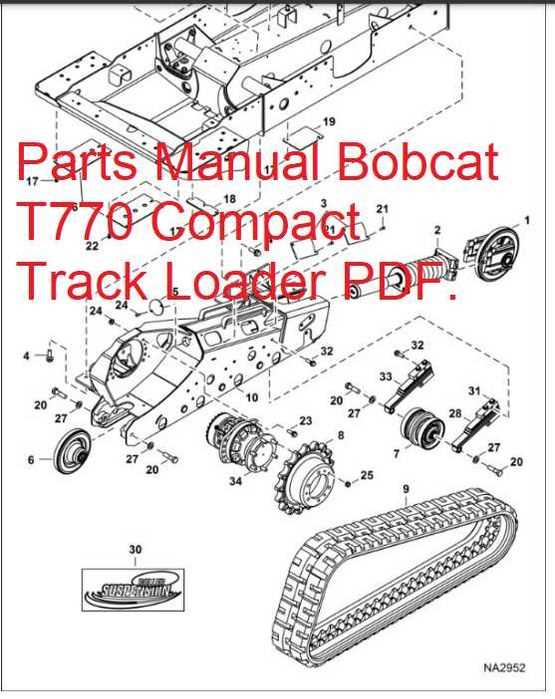 bobcat t770 parts diagram