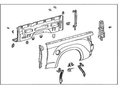 body part toyota tacoma parts diagram