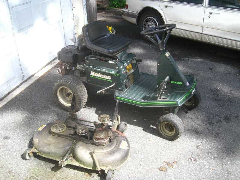 bolens lawn tractor parts diagram