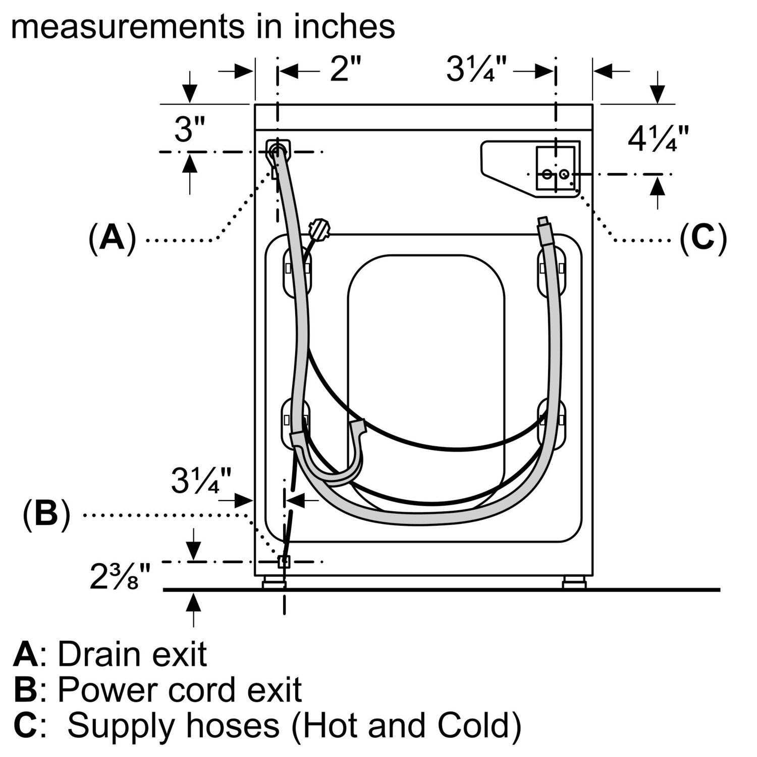 bosch axxis washer parts diagram