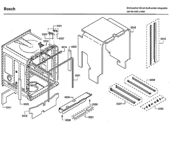 bosch dishwasher drain parts diagram