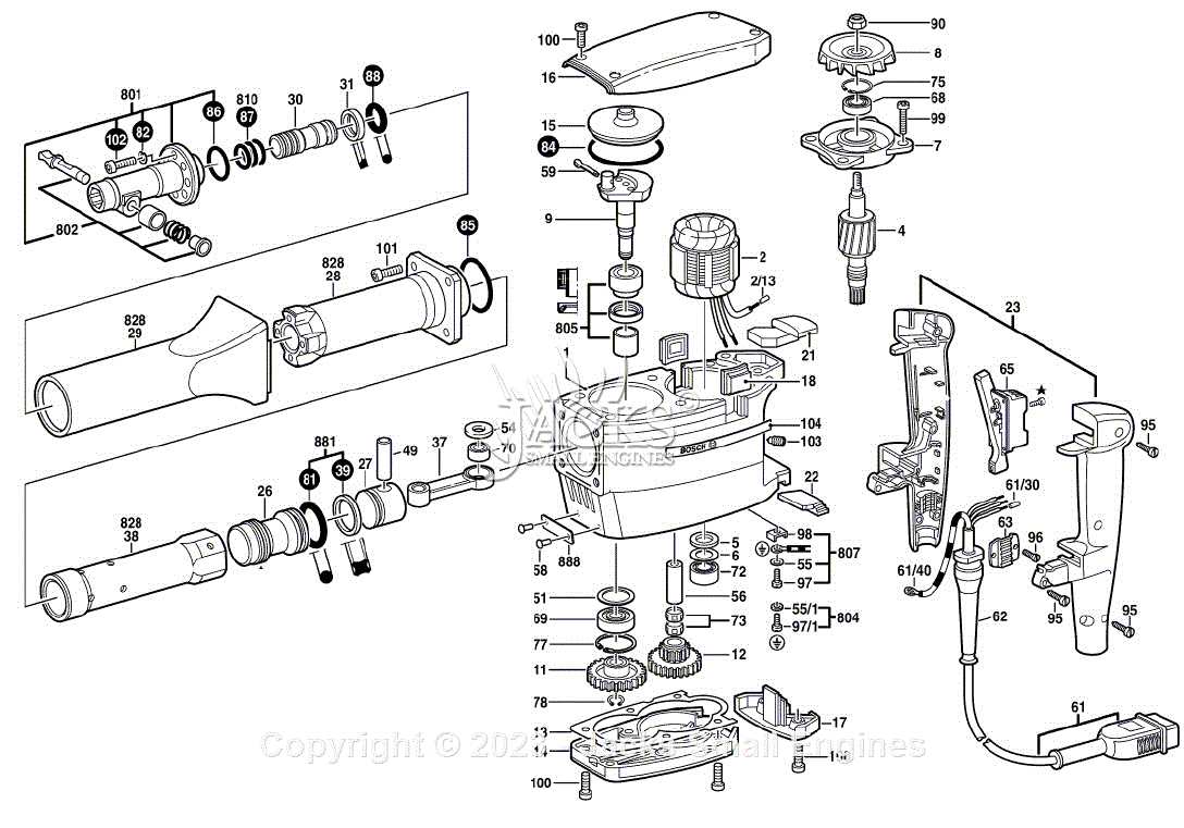 bosch jackhammer parts diagram