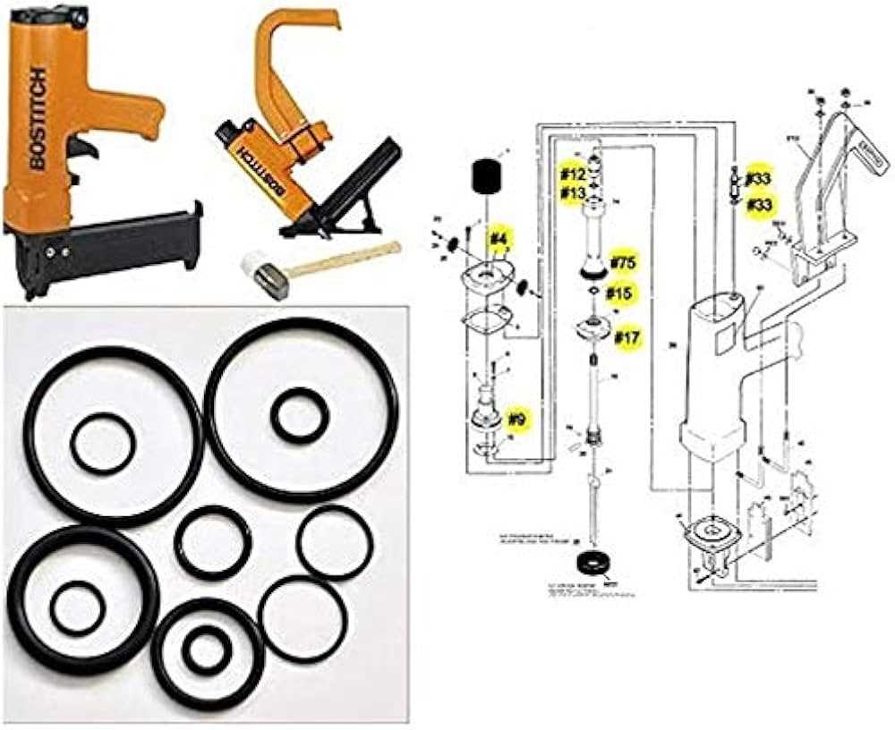 bostitch stapler parts diagram