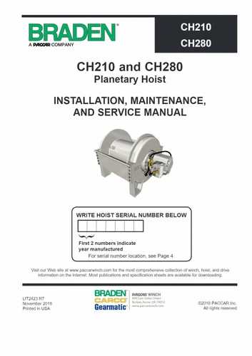 braden winch parts diagram