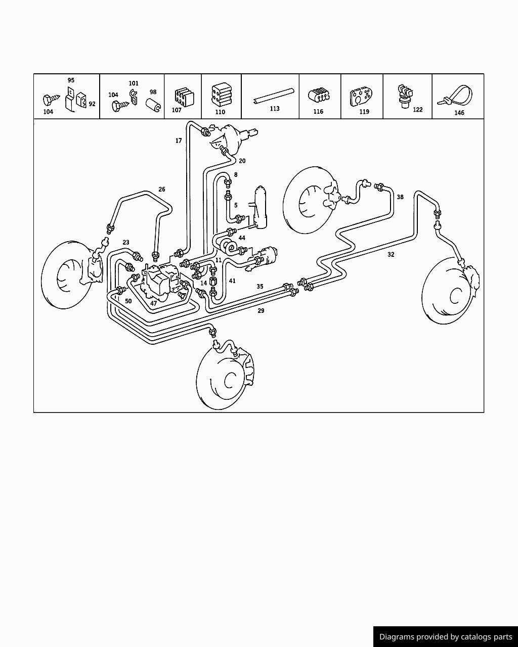 brake line parts diagram