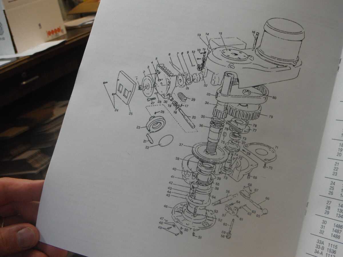 bridgeport 2j head parts diagram