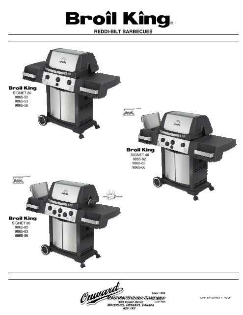 broil king signet 320 parts diagram