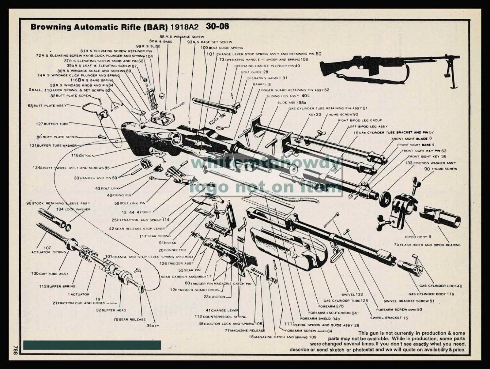 browning bar parts diagram