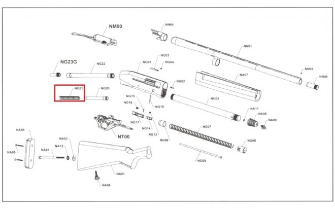 browning bar parts diagram