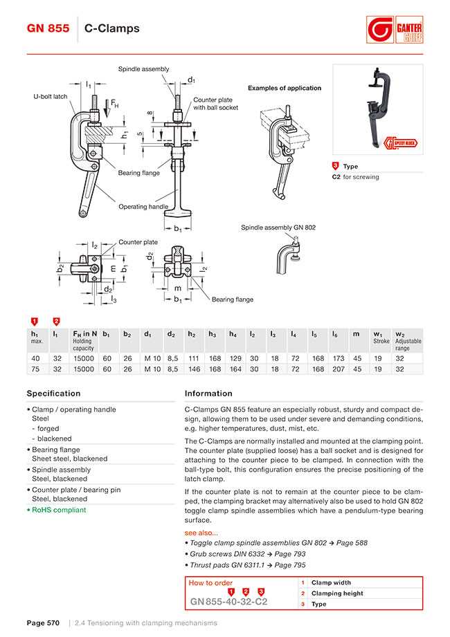 c clamp parts diagram