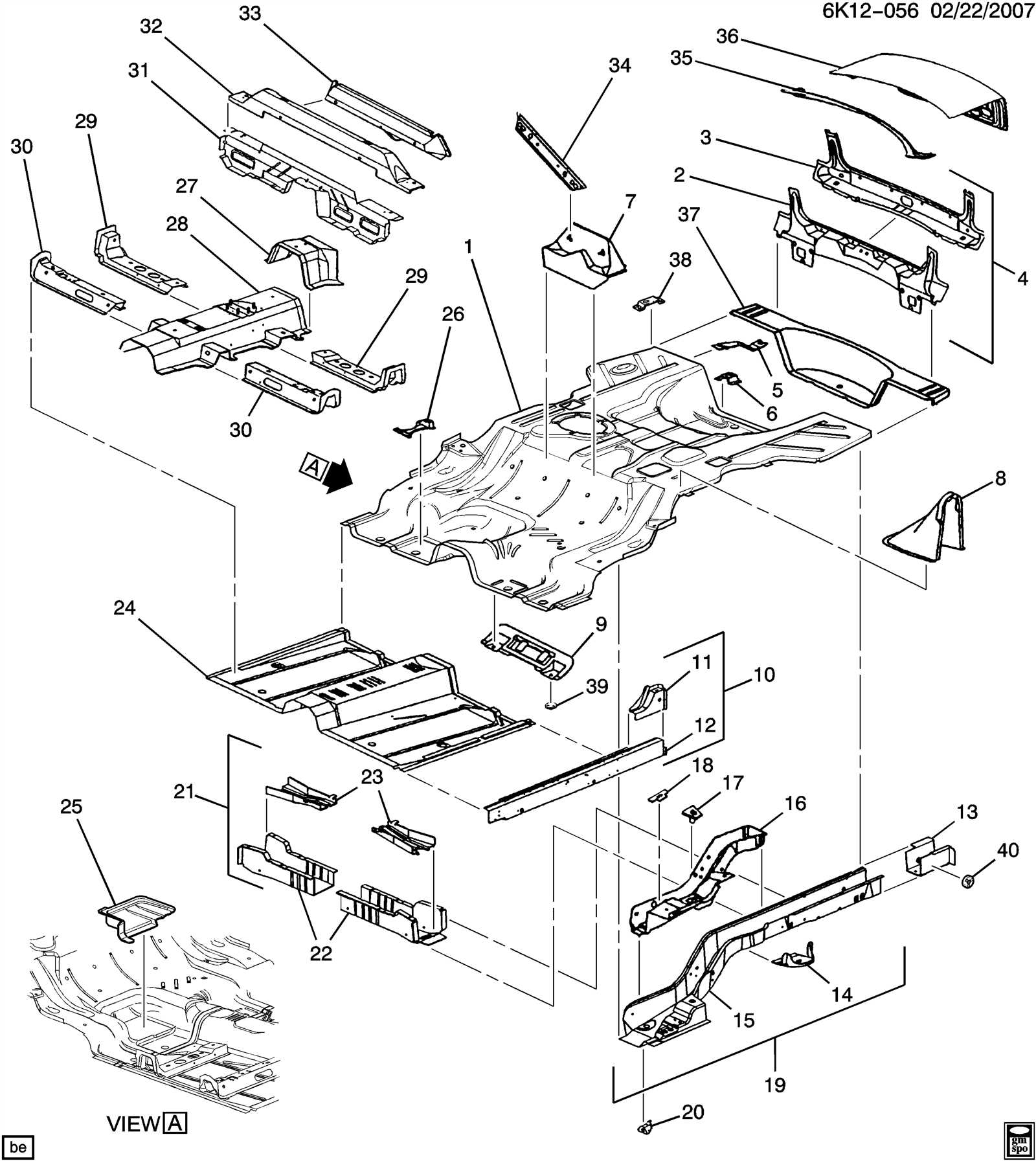 cadillac parts diagram