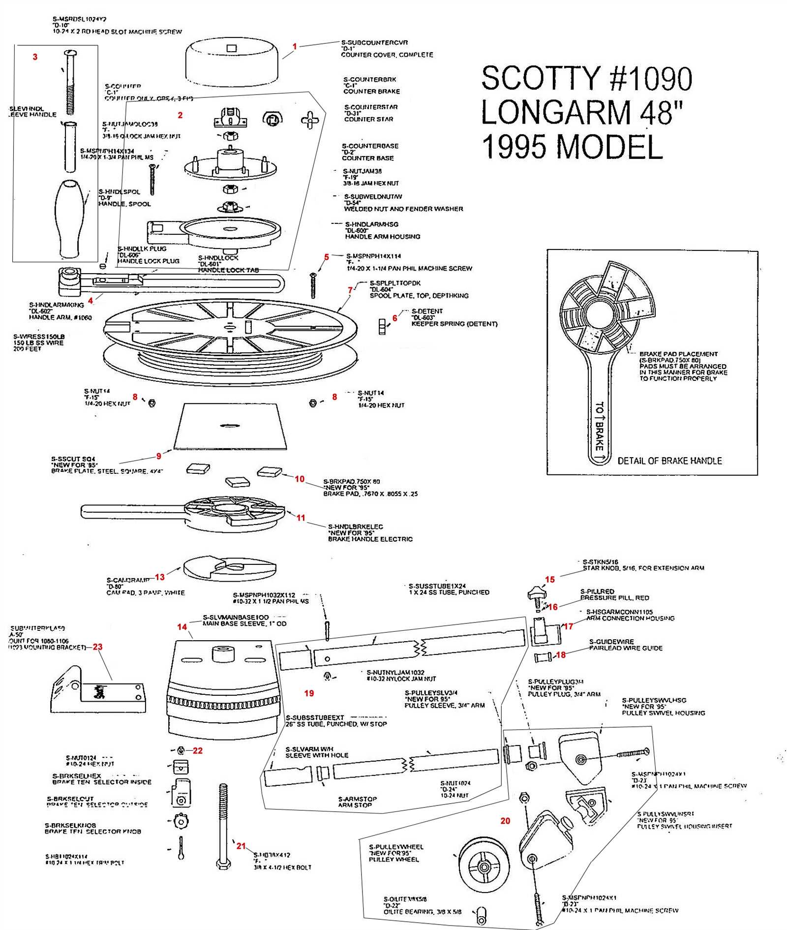 cannon downrigger parts diagram