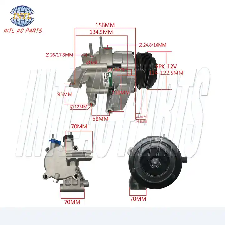 car air conditioner diagram of parts