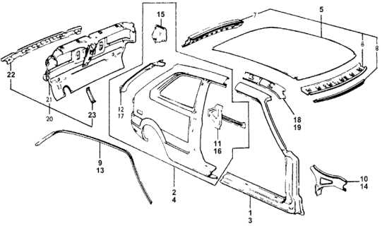 car body parts names with diagram