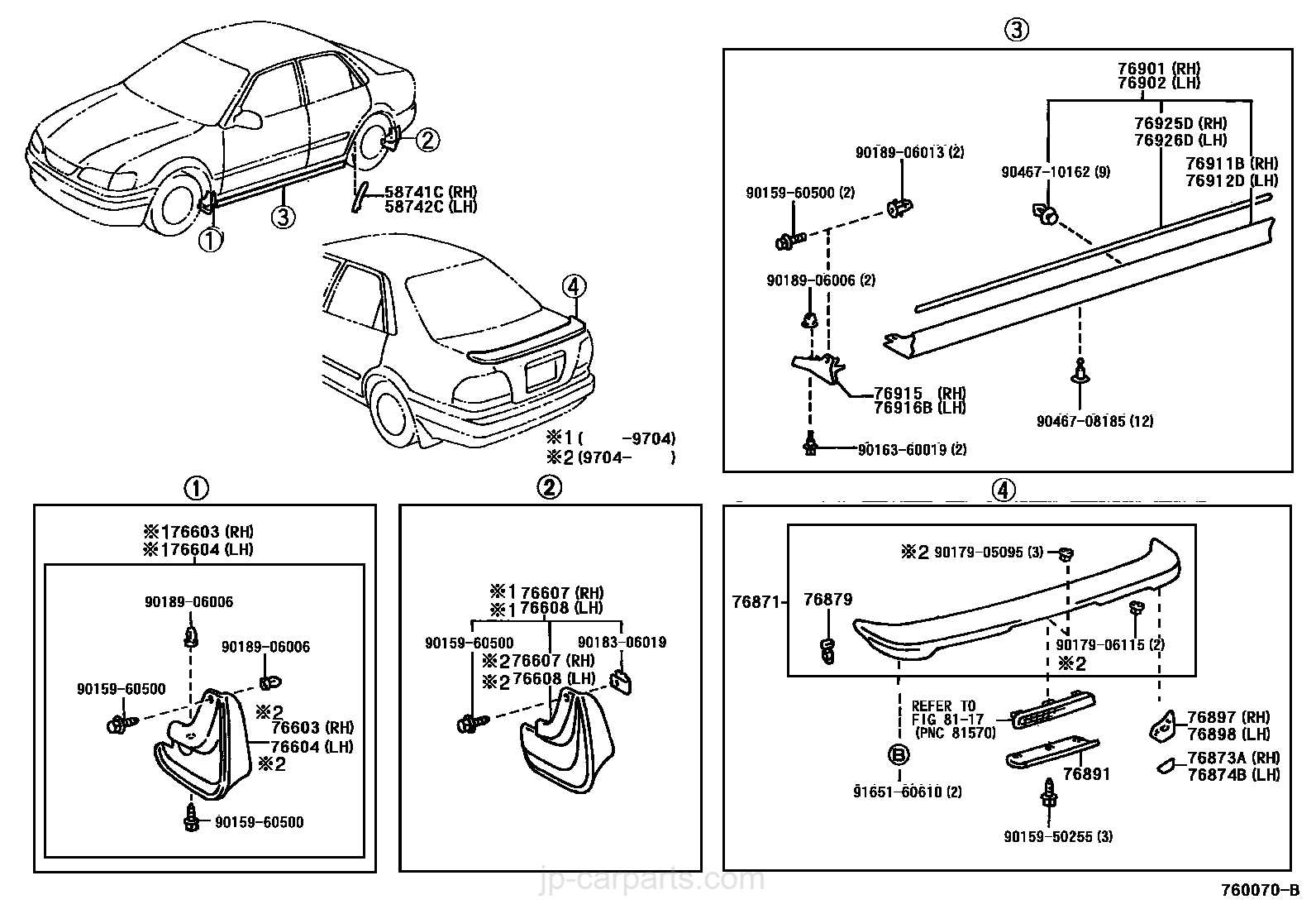 car body parts names with diagram