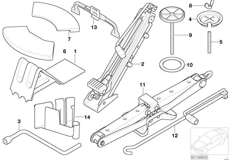 car jack parts diagram