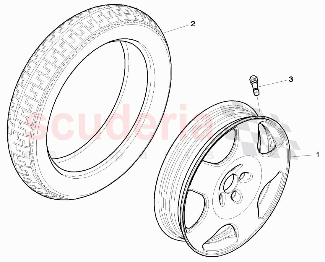 car tire parts diagram