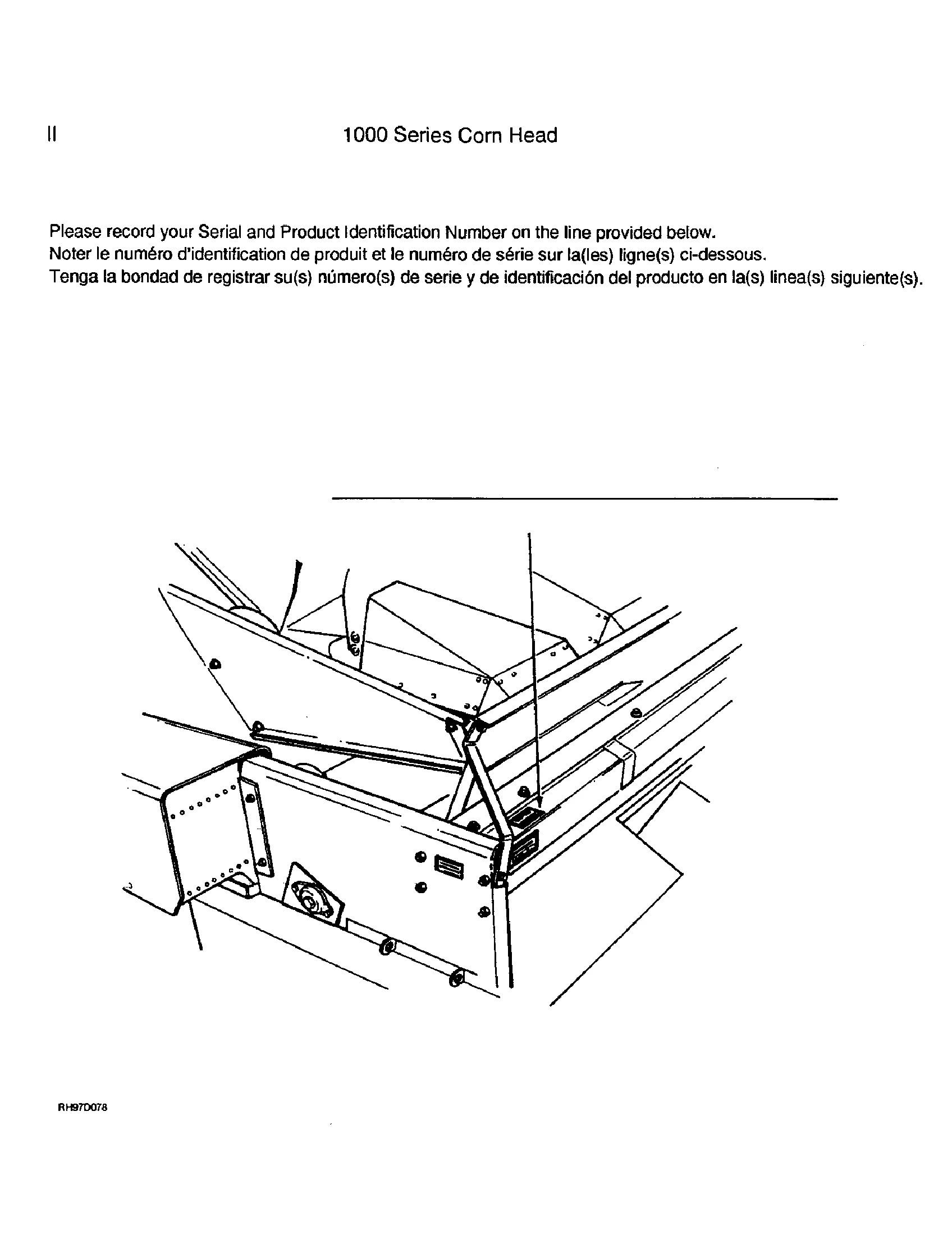 case ih 1063 corn head parts diagram