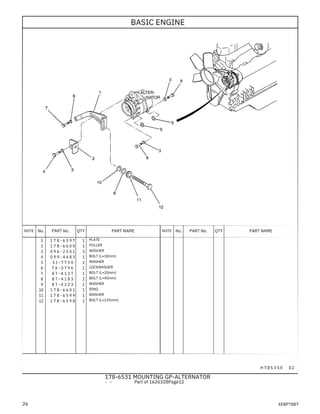 caterpillar excavator parts diagram