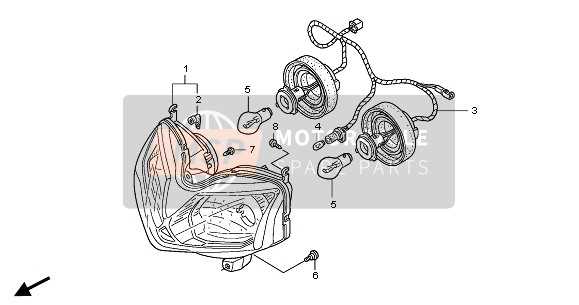 cbr 125 parts diagram