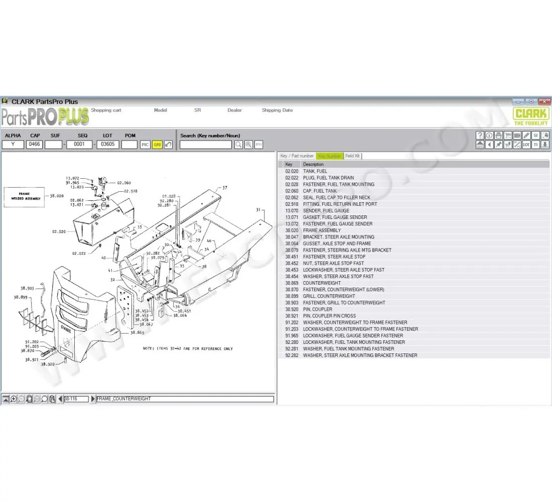 clark forklift parts diagram