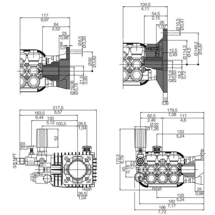 comet pressure washer pump parts diagram