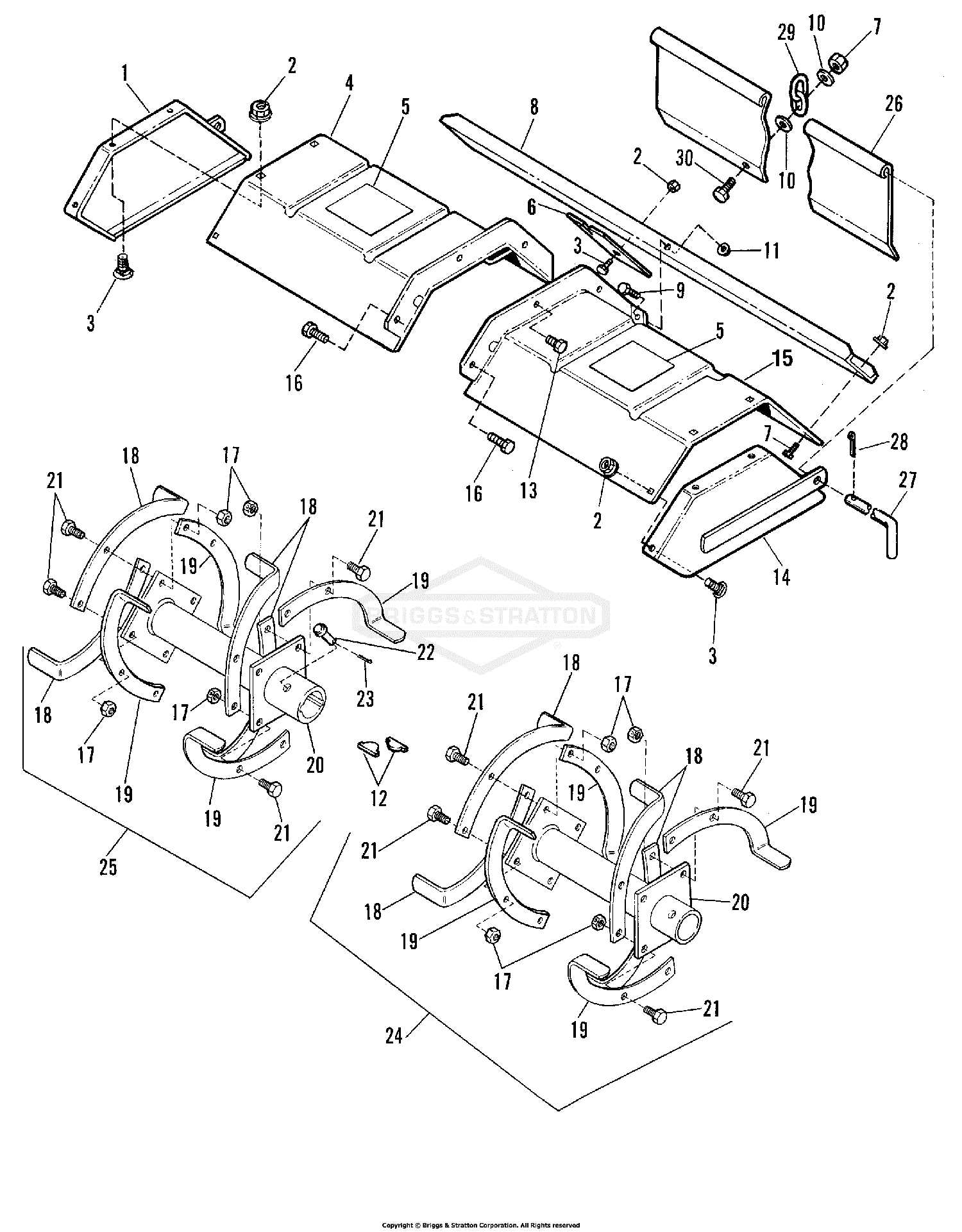 county line tiller parts diagram