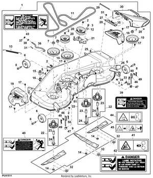 craftsman 54 mower deck parts diagram