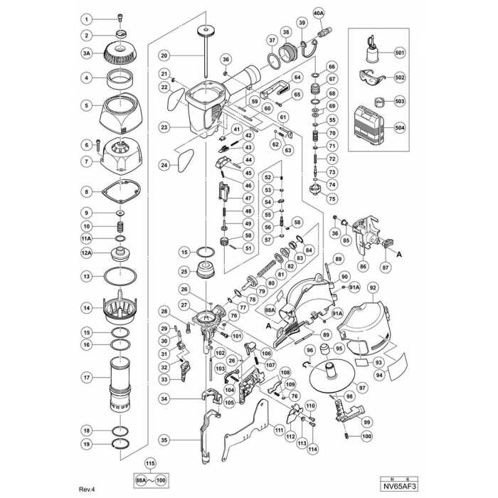 craftsman brad nailer parts diagram