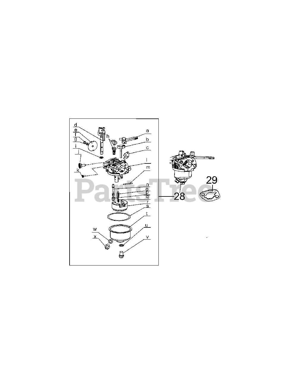 craftsman tiller parts diagram